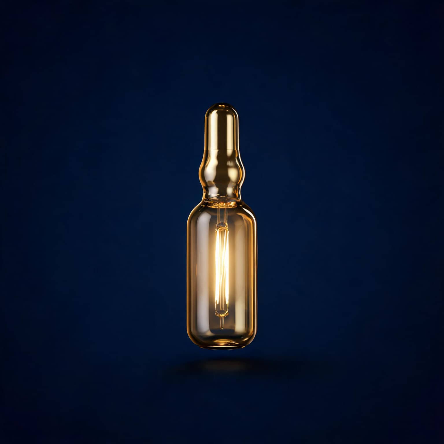 Ampoule premium dorée